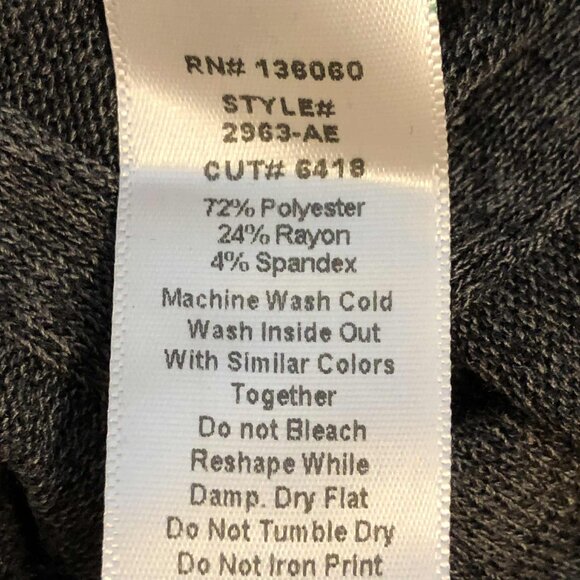 NWT PROJECT SOCIAL T Retrograde Long Sleeve Rib Tee Sweater Charcoal M - Picture 5 of 5